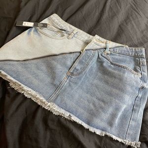 Flip side micro mini denim skirt size M full tag